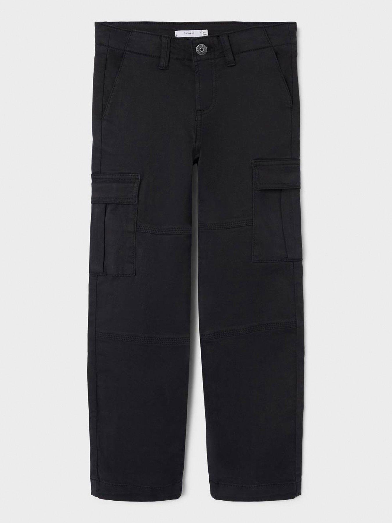 Name It Boys Cargo Trousers - Black