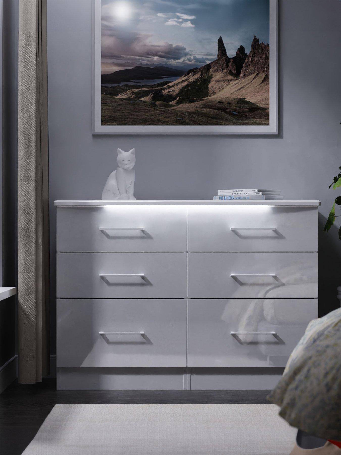 Product photograph of Swift Vegas Ready Assembled 6 Drawer Midi Chest from very.co.uk