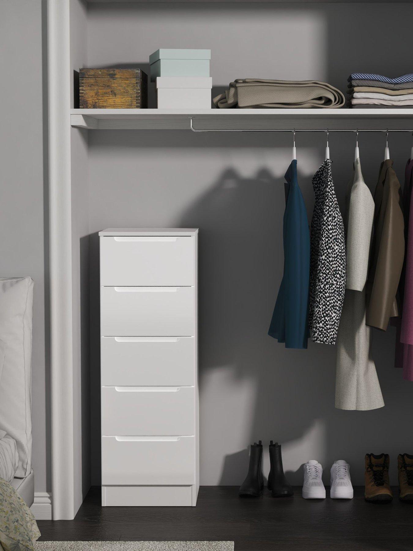 undefined Florence Ready Assembled 5 Drawer Tall Boy