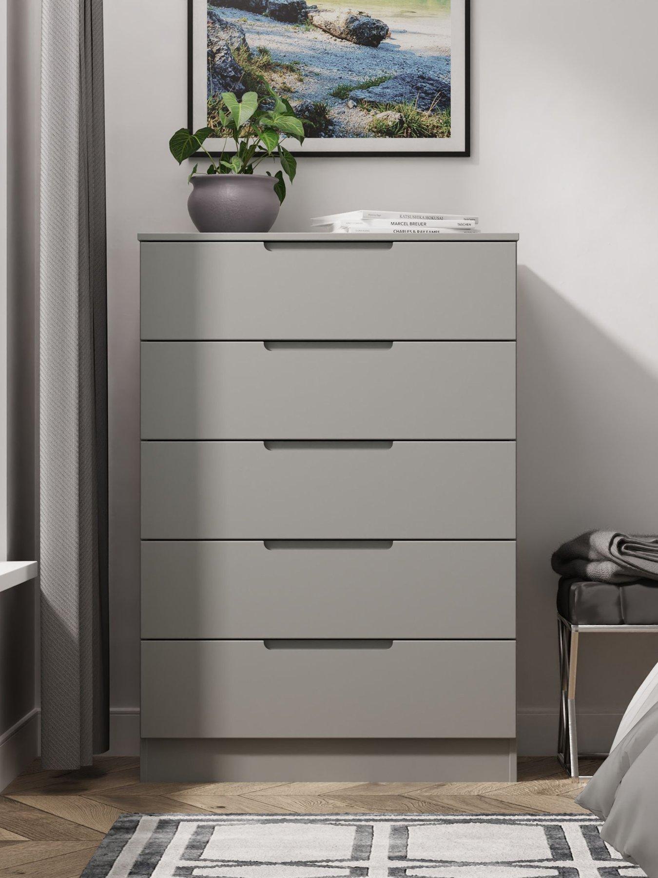 SWIFT Florence Ready Assembled 5 Drawer Chest
