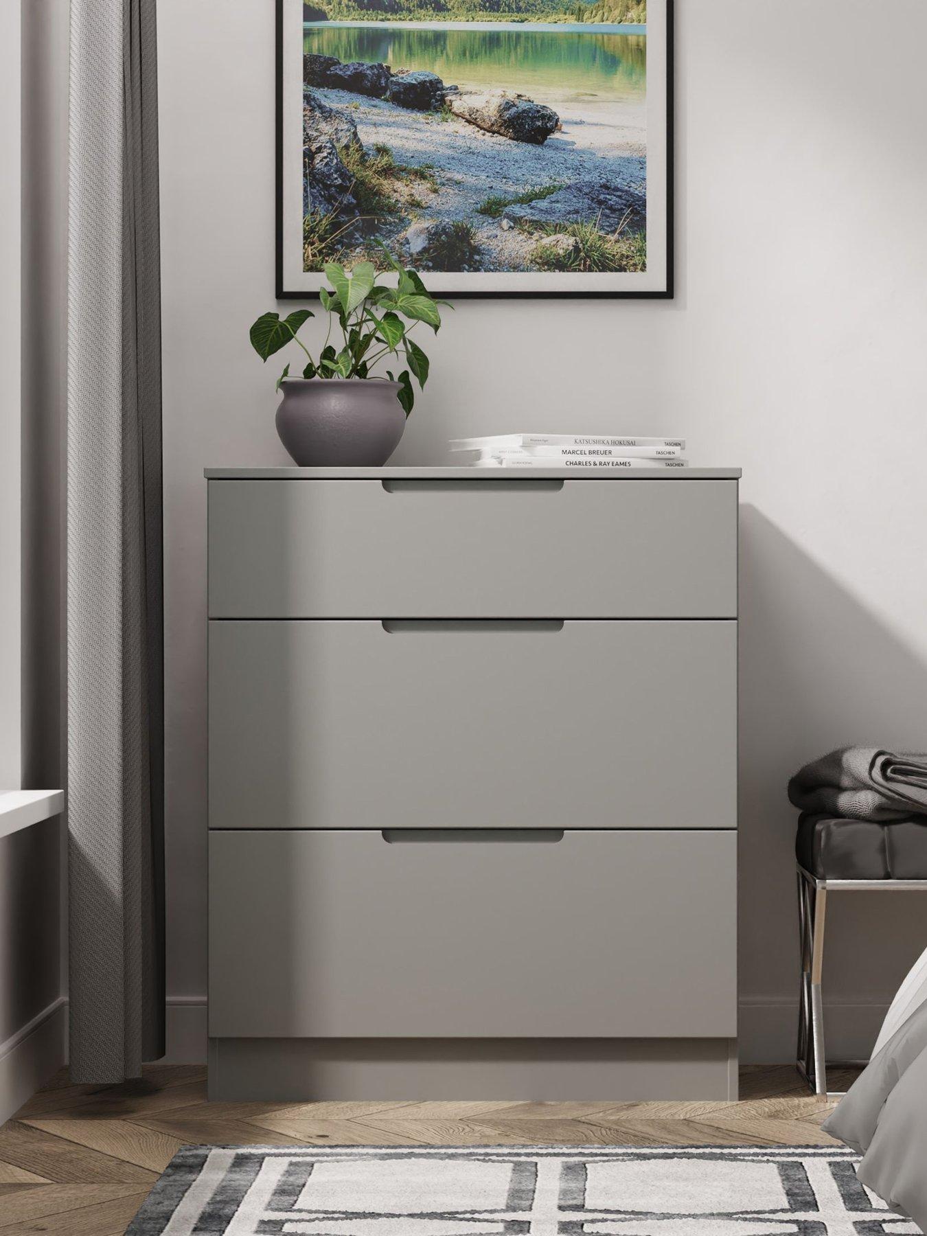 Image 1 of 6 of SWIFT Florence Ready Assembled Deep Chest of 3 Drawers