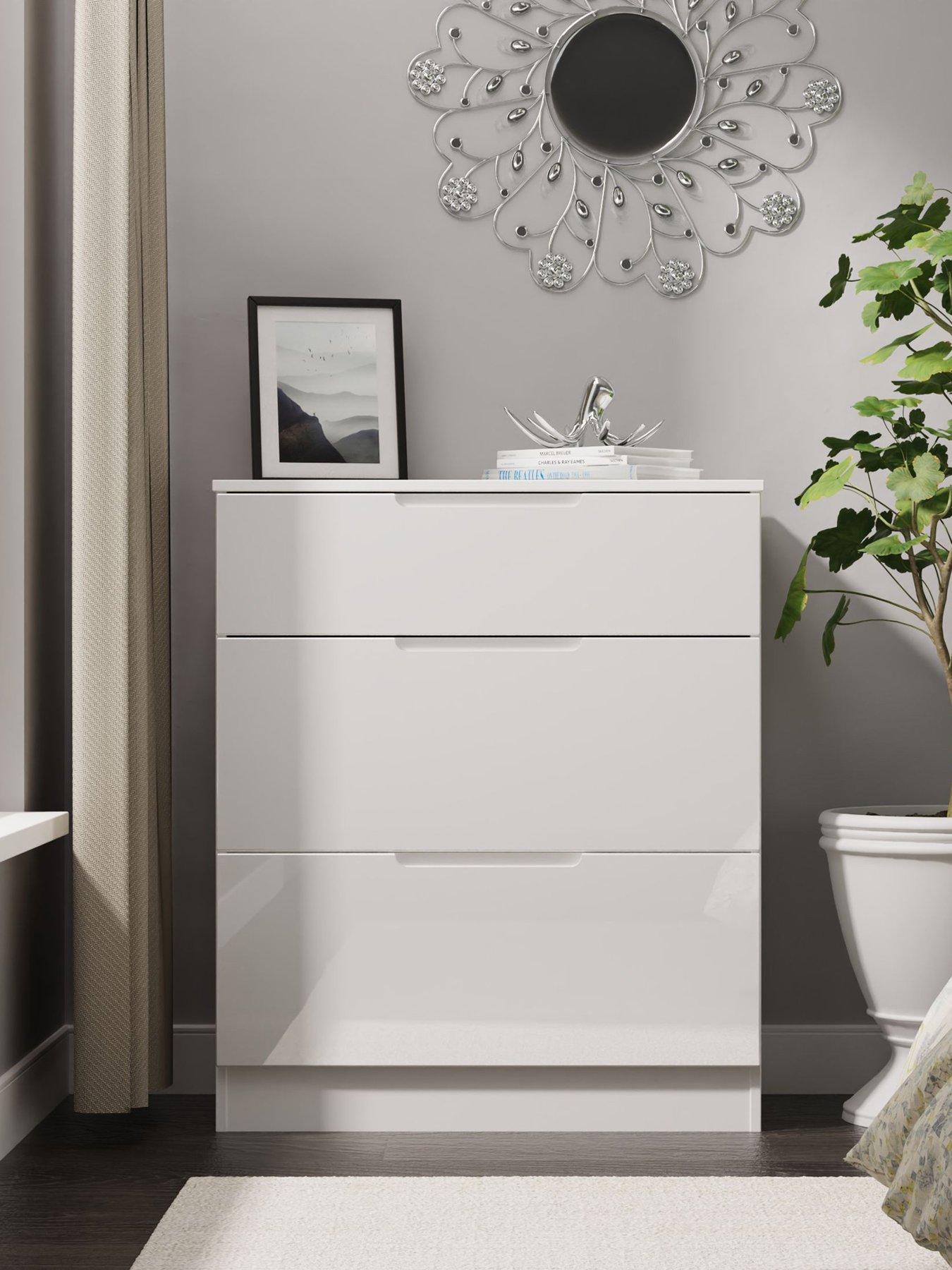 undefined Florence Ready Assembled Deep Chest of 3 Drawers