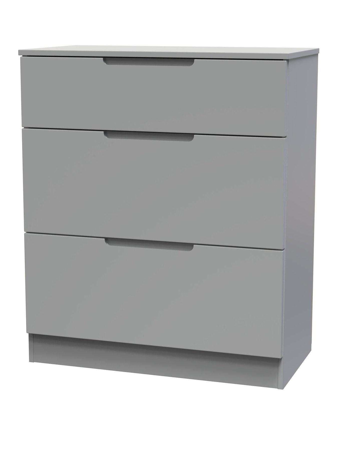 Image 3 of 6 of SWIFT Florence Ready Assembled Deep Chest of 3 Drawers