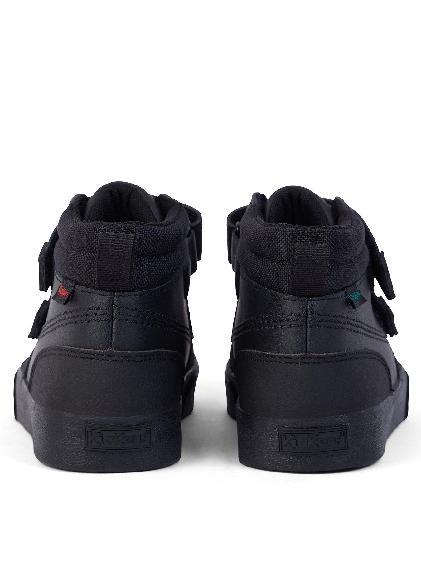 Bottines Kickers Garçon Tovni Scuff Hi - Baskets Montantes Avec Velcro - Style Décontracté Et Résistant
