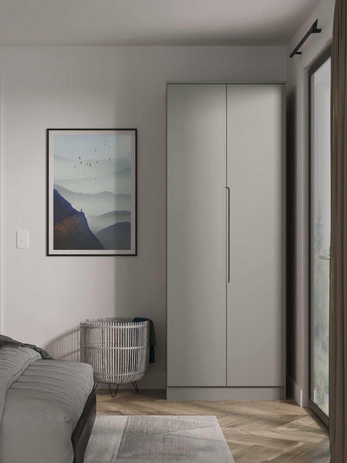 Product photograph of Swift Florence Ready Assembled Tall 2 Door Wardrobe from very.co.uk