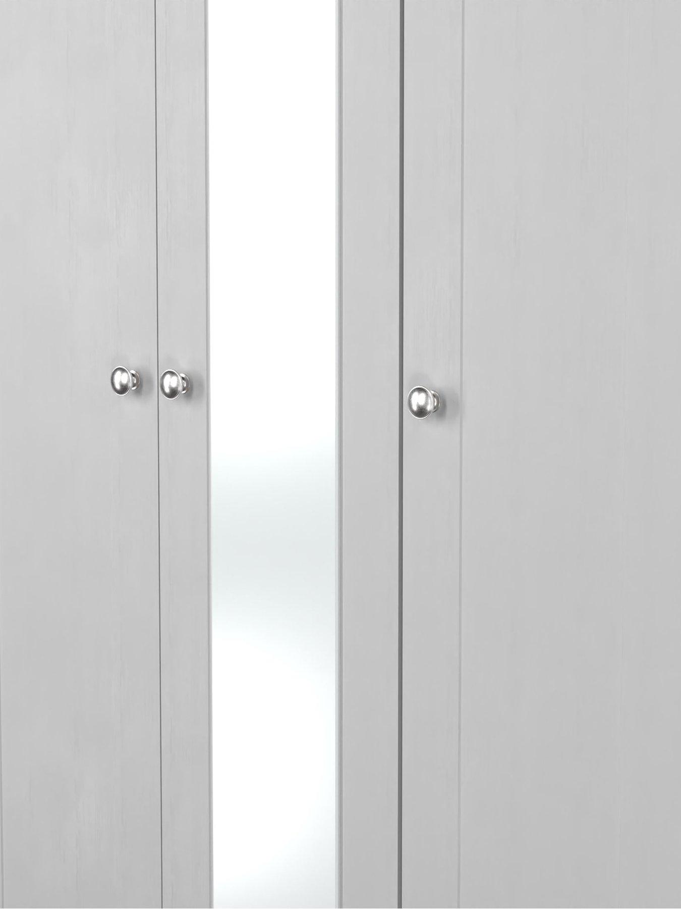Image 6 of 7 of SWIFT Sydney Part Assembled Tall 3 Door Mirrored Wardrobe