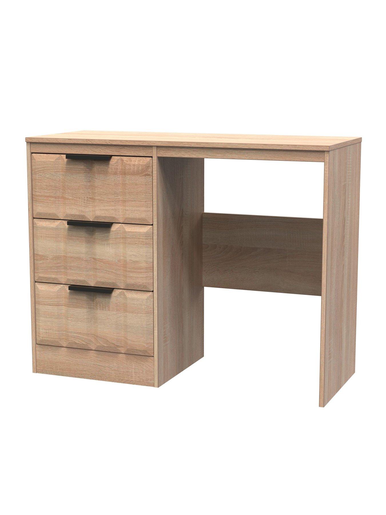 undefined Washington Ready Assembled 3 Drawer Desk/Dressing Table