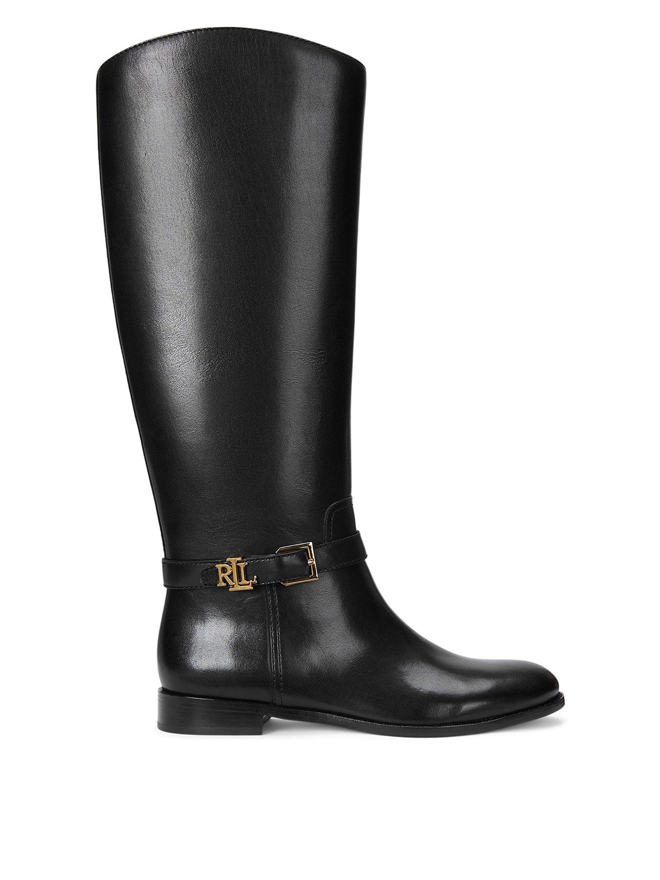Lauren by Ralph Lauren Brooke Knee High Boot Black Very