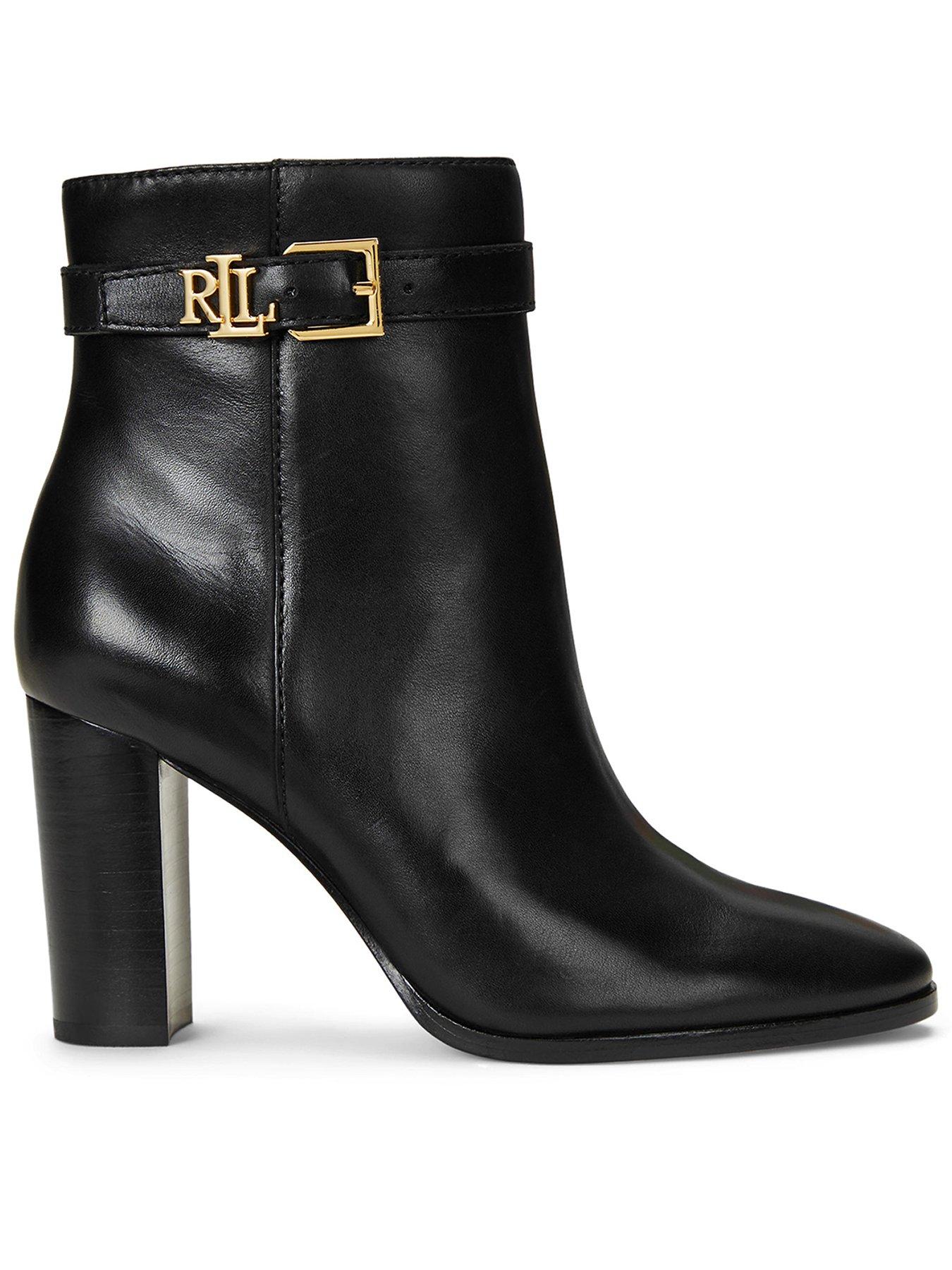 Ralph lauren black boots best sale