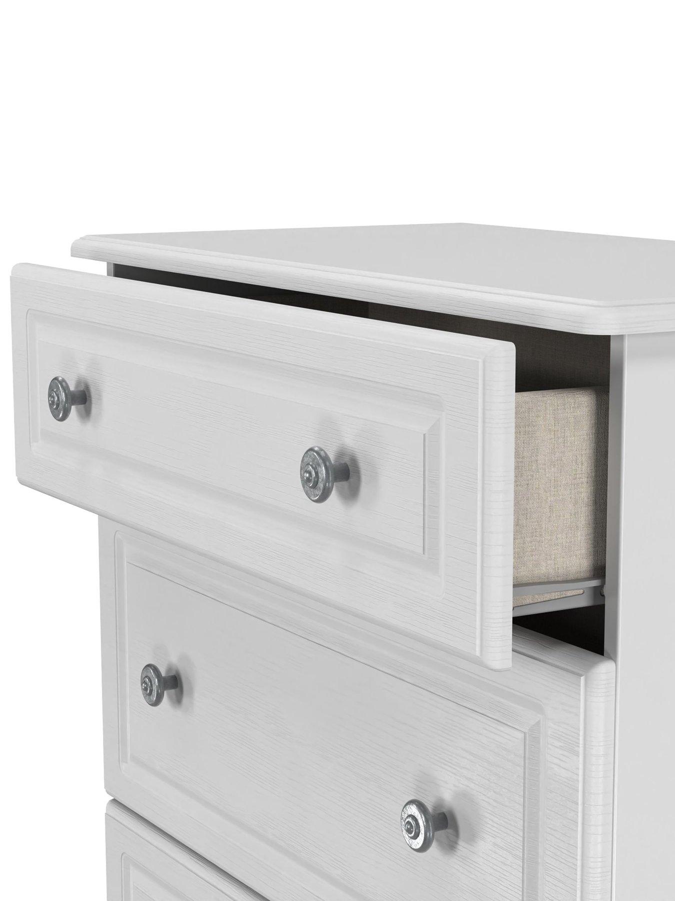 Image 4 of 7 of SWIFT Cambridge 3 Piece Set&nbsp;-&nbsp;2 Door Wardrobe, 3 Drawer Chest and Bedside Chest - Grey
