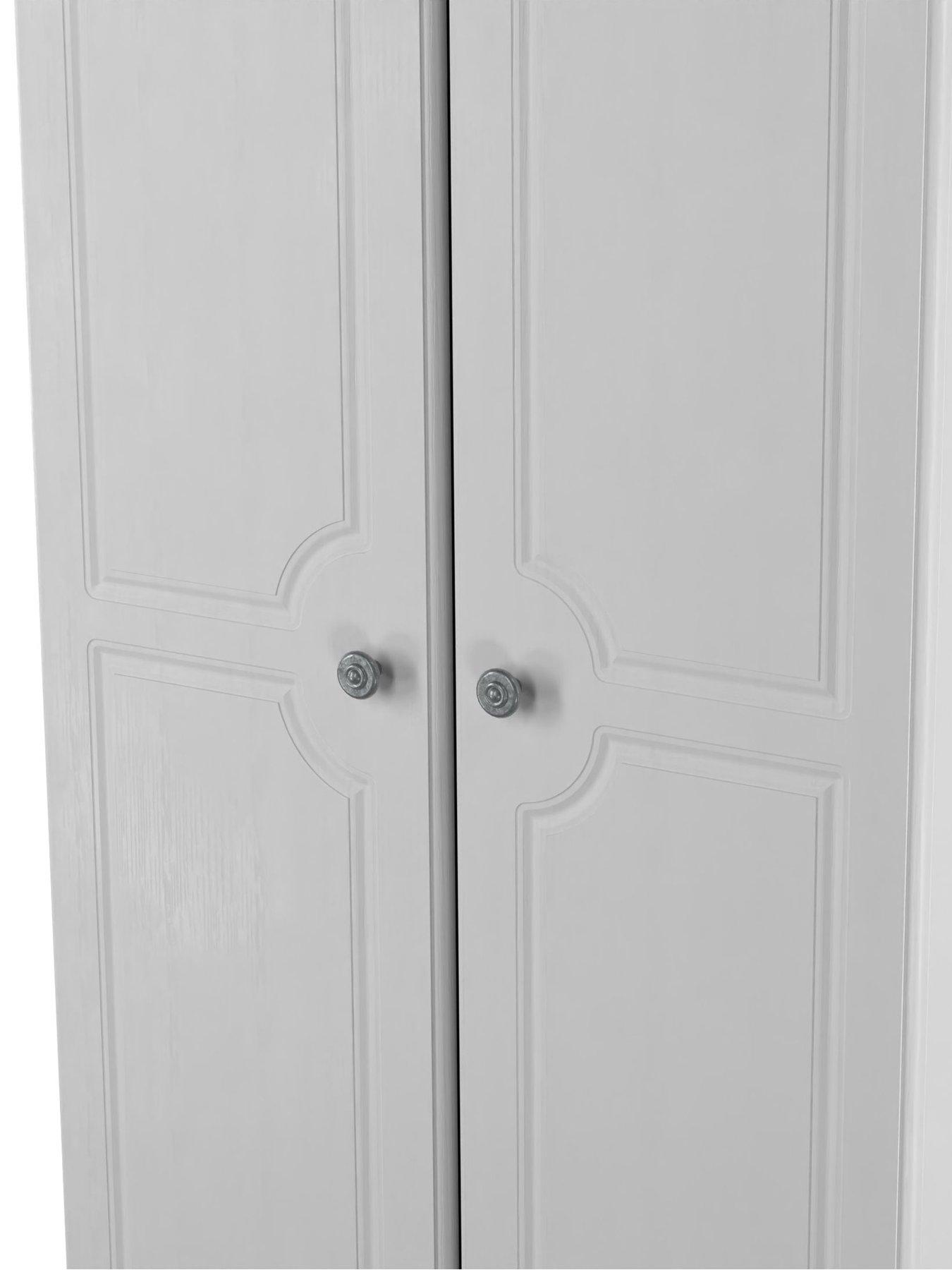 Image 7 of 7 of SWIFT Cambridge 3 Piece Set&nbsp;-&nbsp;2 Door Wardrobe, 3 Drawer Chest and Bedside Chest - Grey