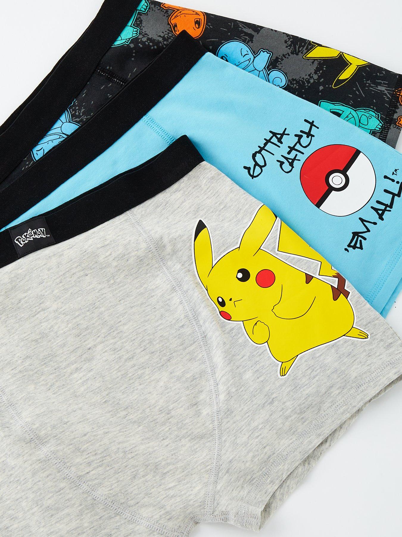 Image 5 of 5 of Pokemon 3 Pack Pokemon Boxer Trunks - Multi