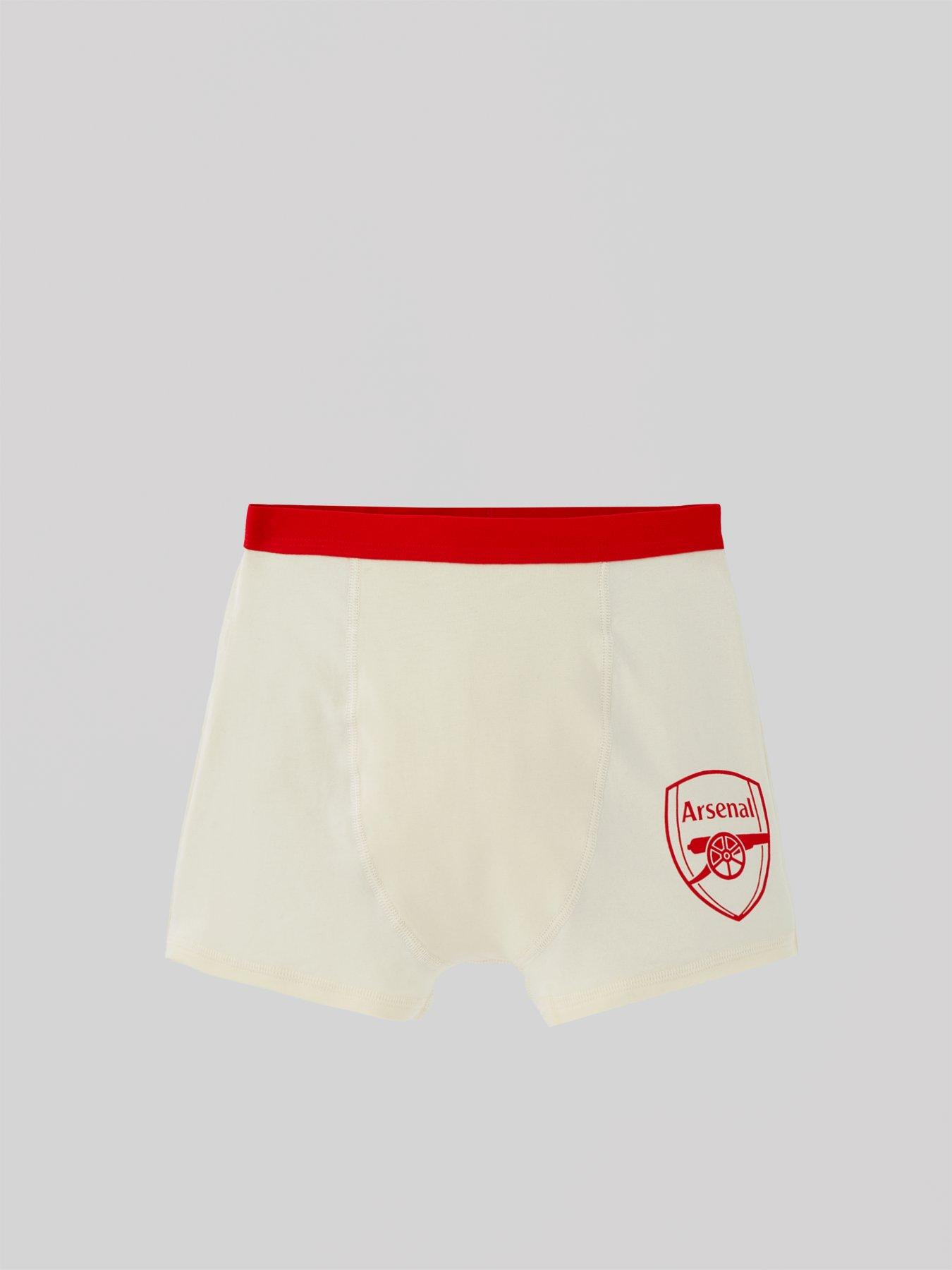 Image 4 of 5 of Arsenal Football 3 Pack Boxer Trunks - Red