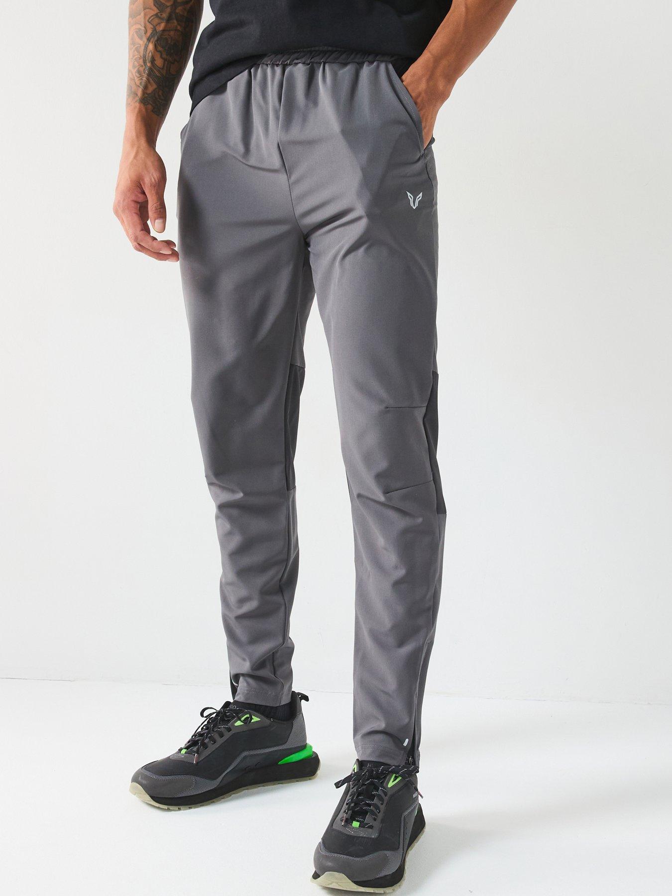 undefined Mens Gravity Woven Track Pant - Grey/black