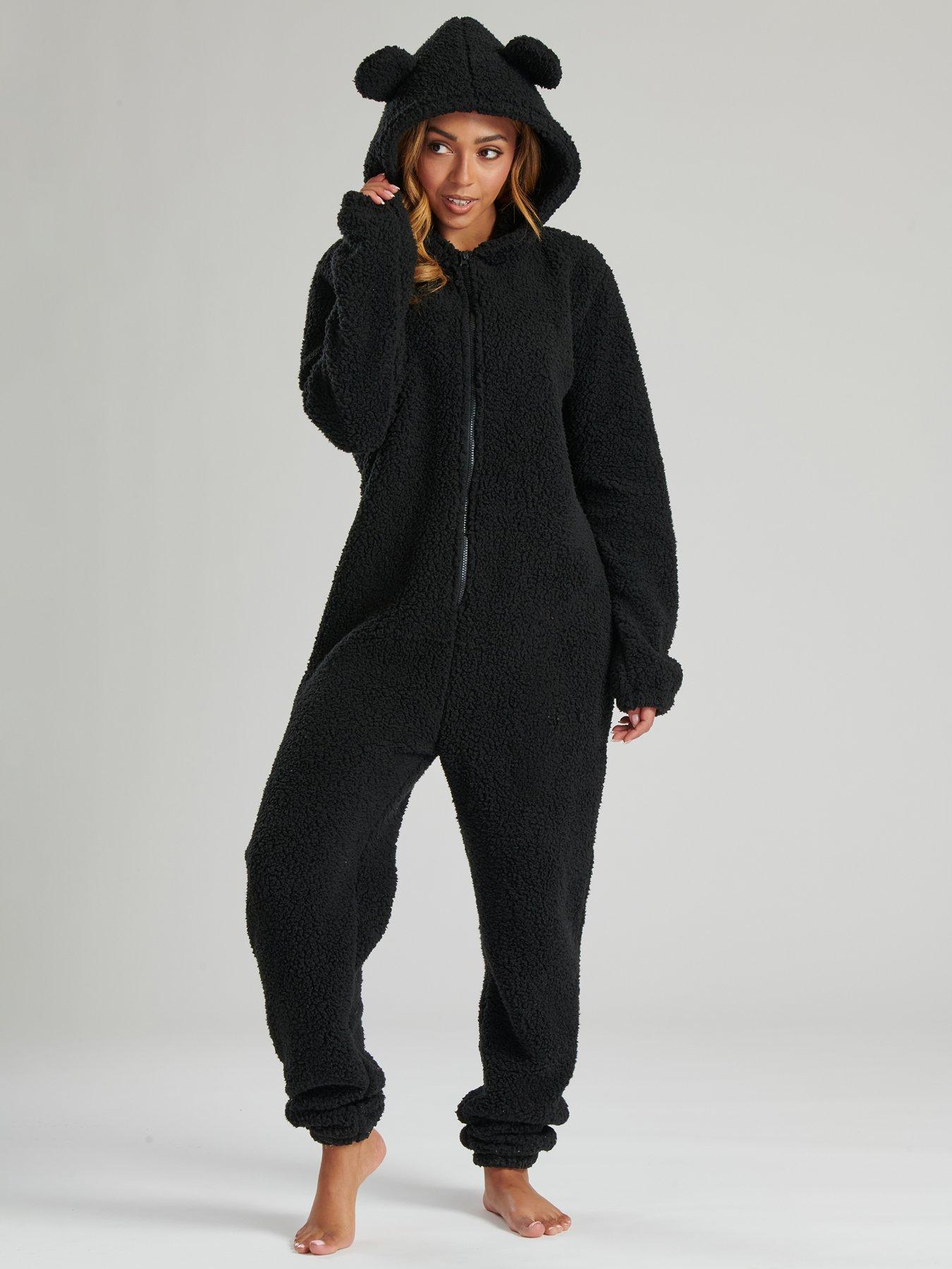 Image 1 of 4 of Loungeable Borg All In One With Ears - Black