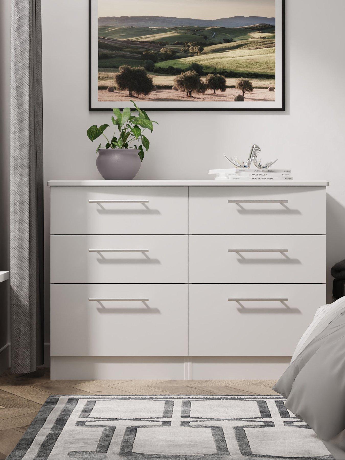 undefined Oxford Ready Assembled 6 Drawer Wide Chest