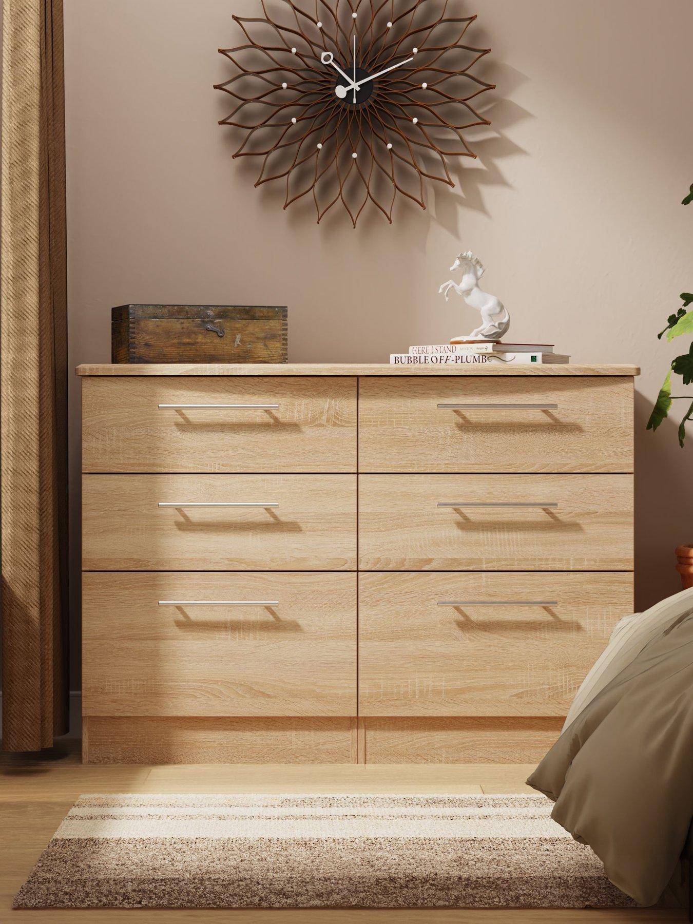 undefined Oxford Ready Assembled 6 Drawer Wide Chest