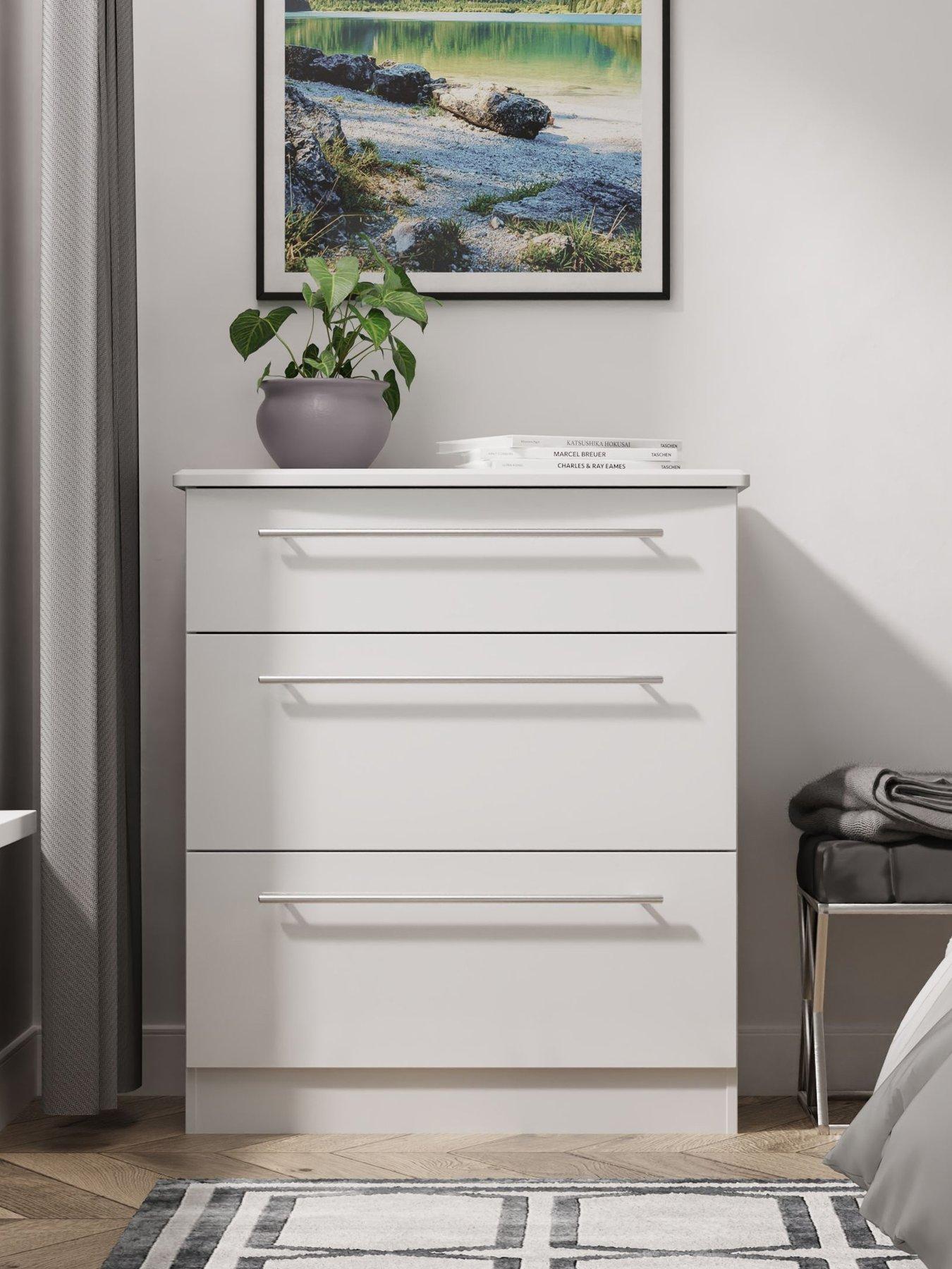 undefined Oxford Ready Assembled 3 Drawer Deep Chest