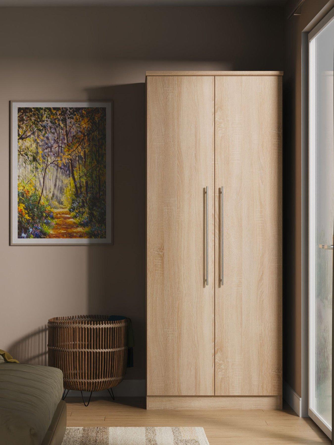 undefined Oxford Ready Assembled 2 Door Wardrobe