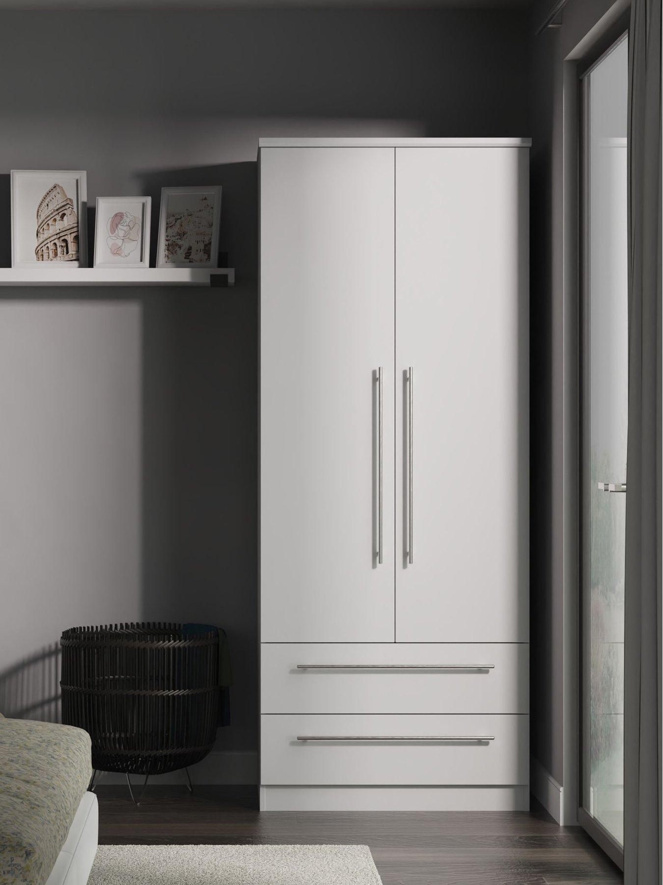 undefined Oxford Ready Assembled Oxford 2 Door, 2 Drawer Wardrobe