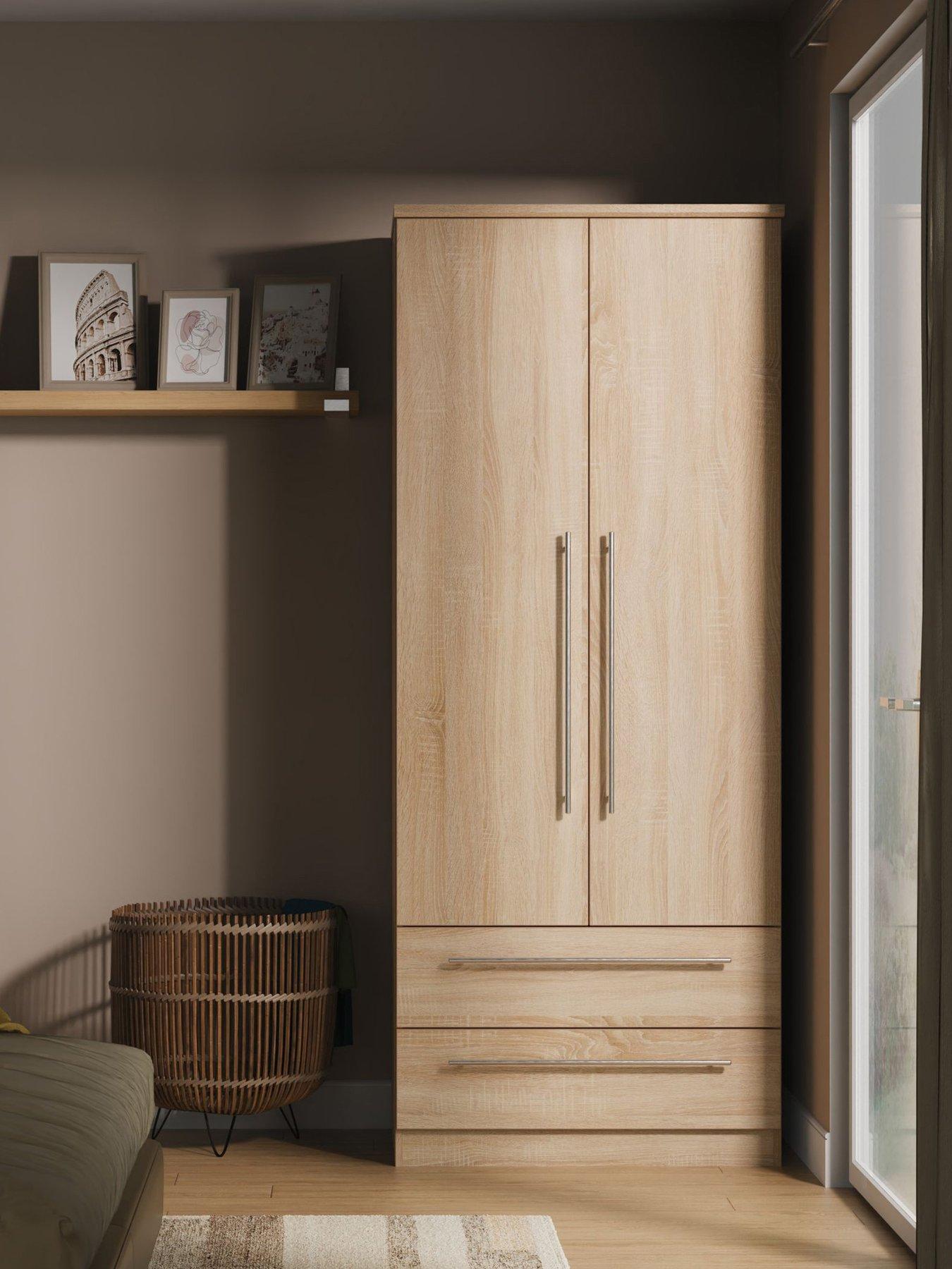 undefined Oxford Ready Assembled Oxford 2 Door, 2 Drawer Wardrobe