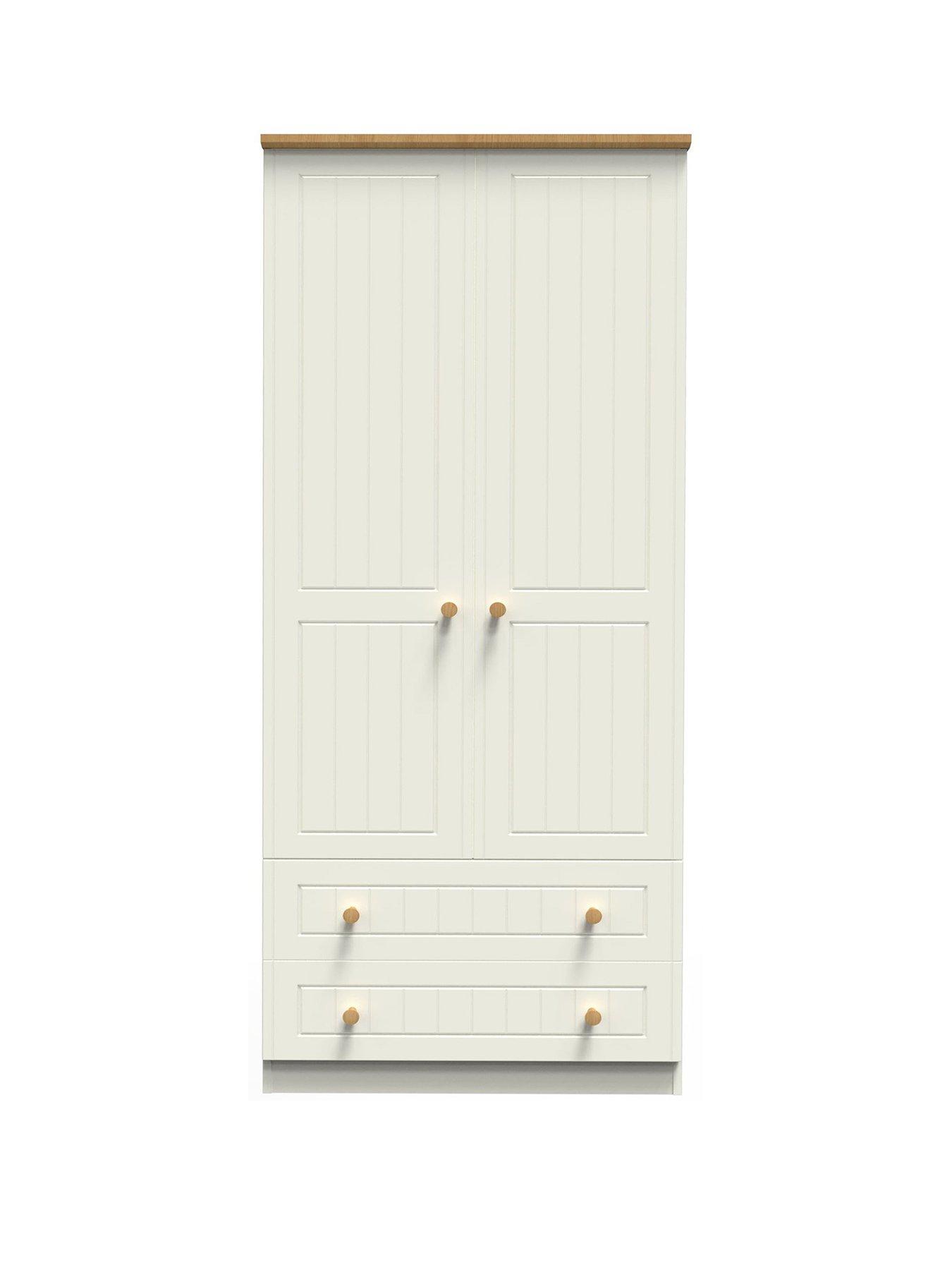 Product photograph of Swift Harrogate Ready Assembled 2 Door 2 Drawer Wardrobe from very.co.uk