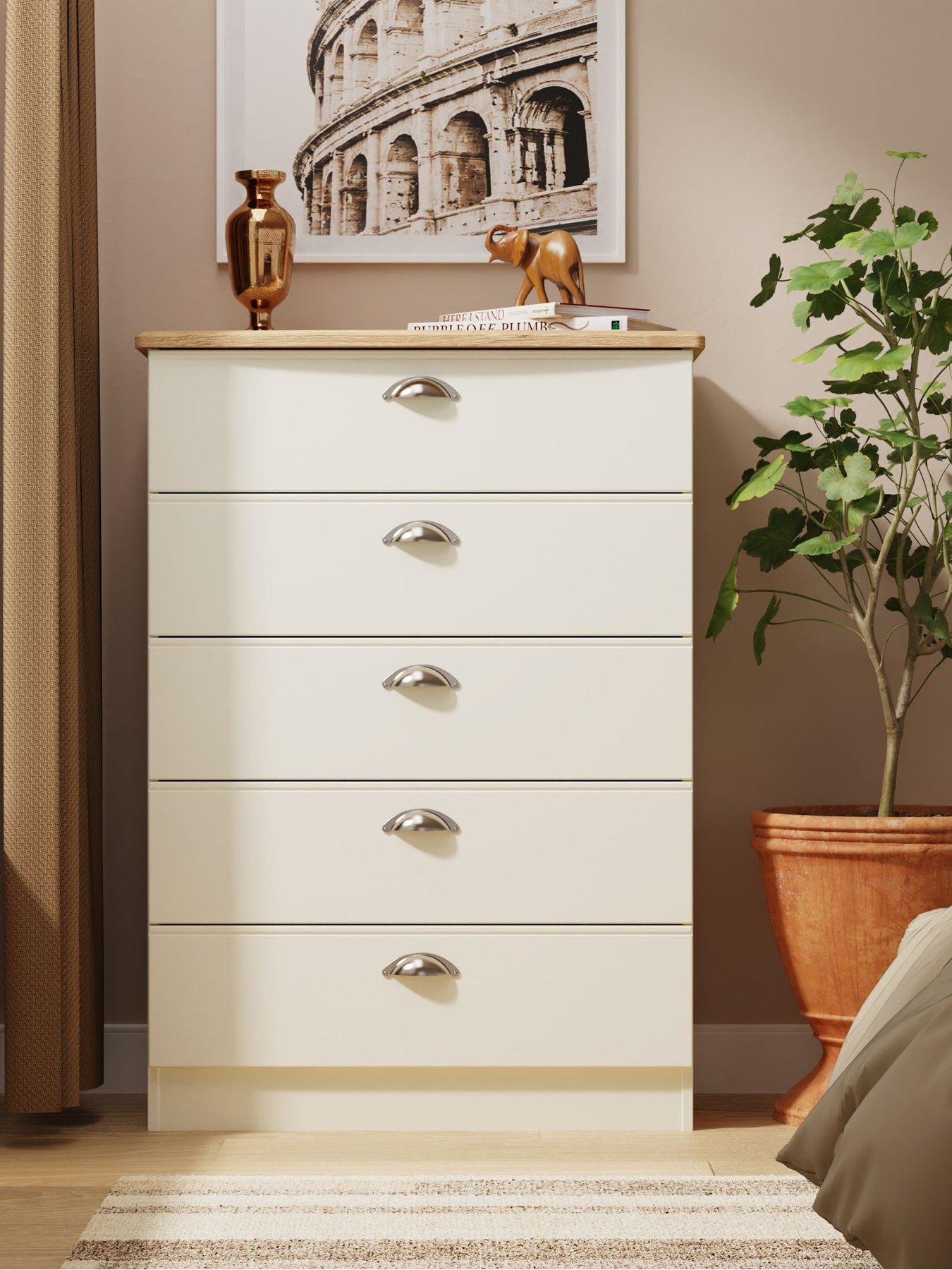 Product photograph of Swift Tivoli Ready Assembled 5 Drawer Chest from very.co.uk