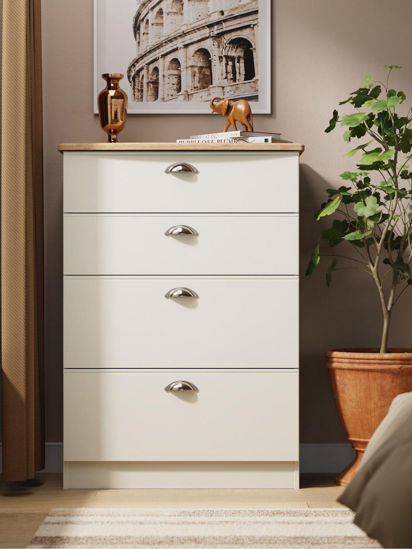 Product photograph of Swift Tivoli Ready Assembled 4 Drawer Chest from very.co.uk