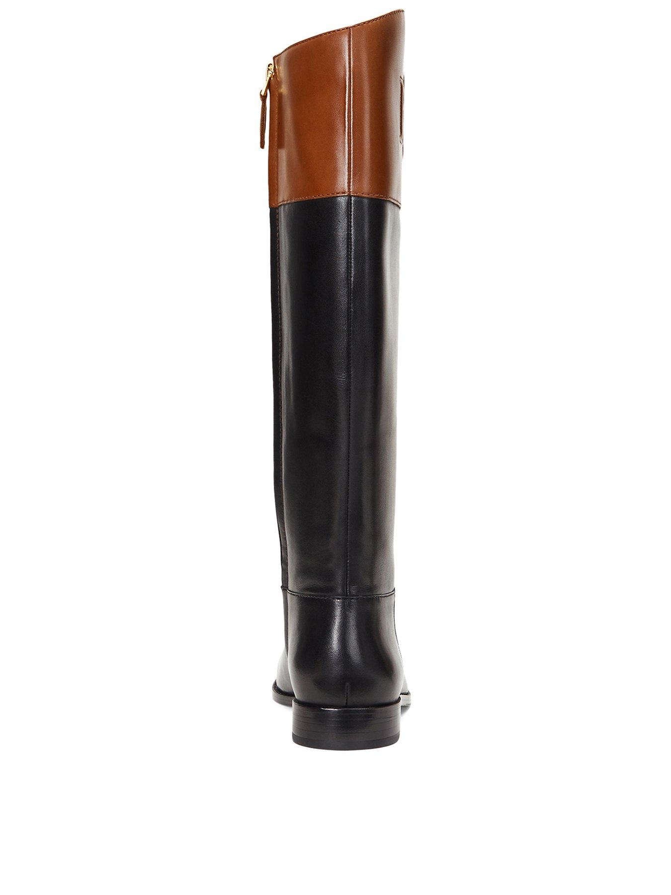 Ralph lauren riding boots black deals