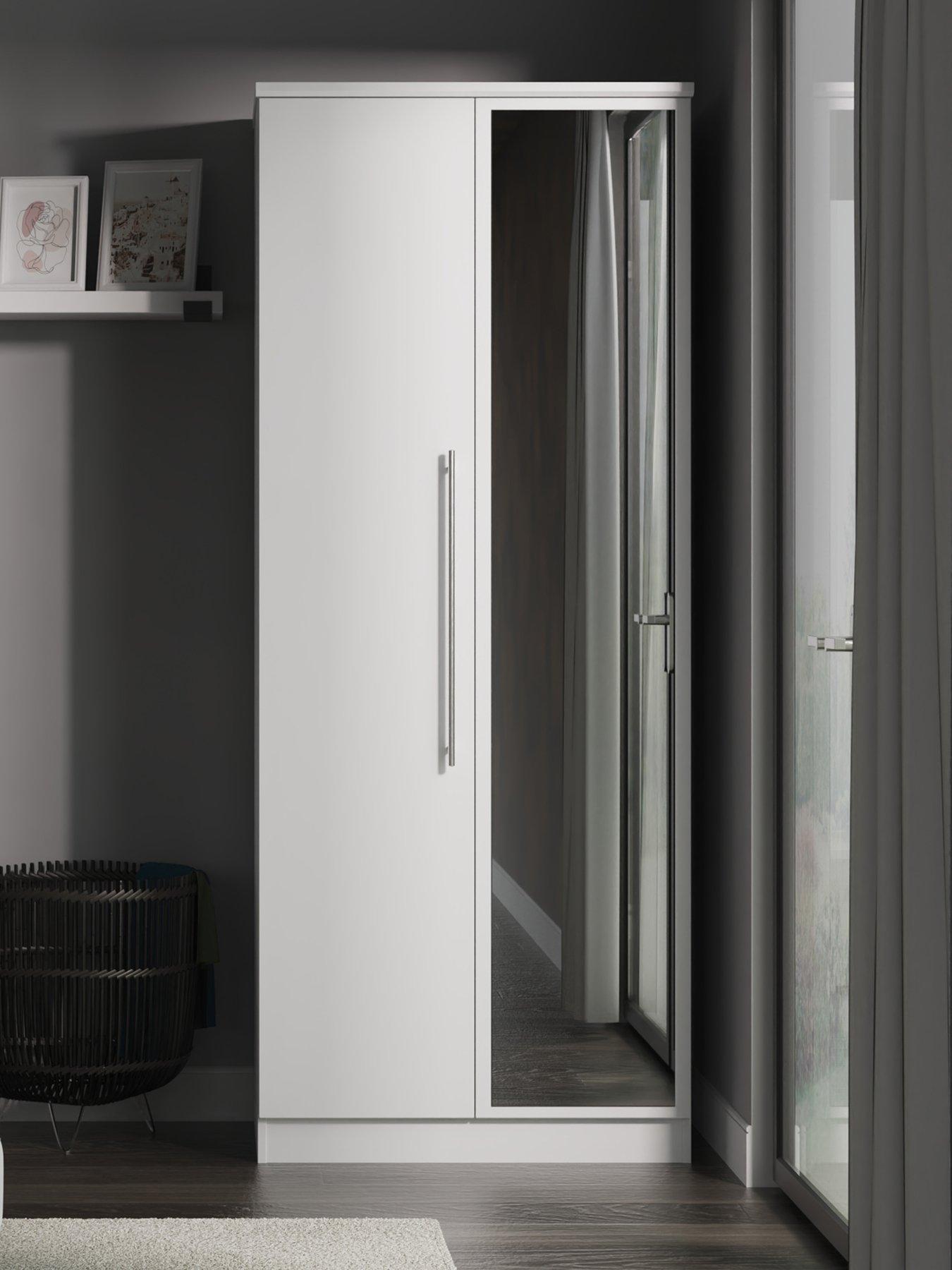Image 1 of 6 of SWIFT Oxford Ready Assembled 2 Door Mirrored Wardrobe