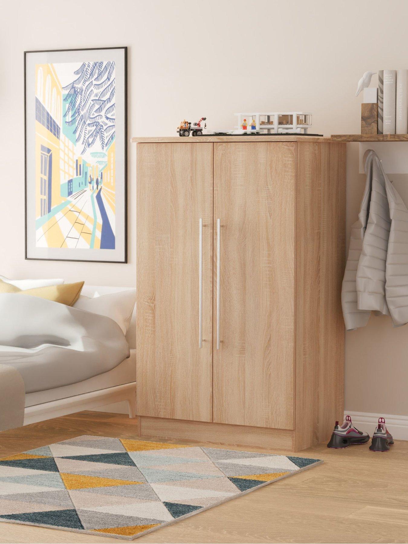 undefined Oxford Ready Assembled 2 Door Midi Wardrobe