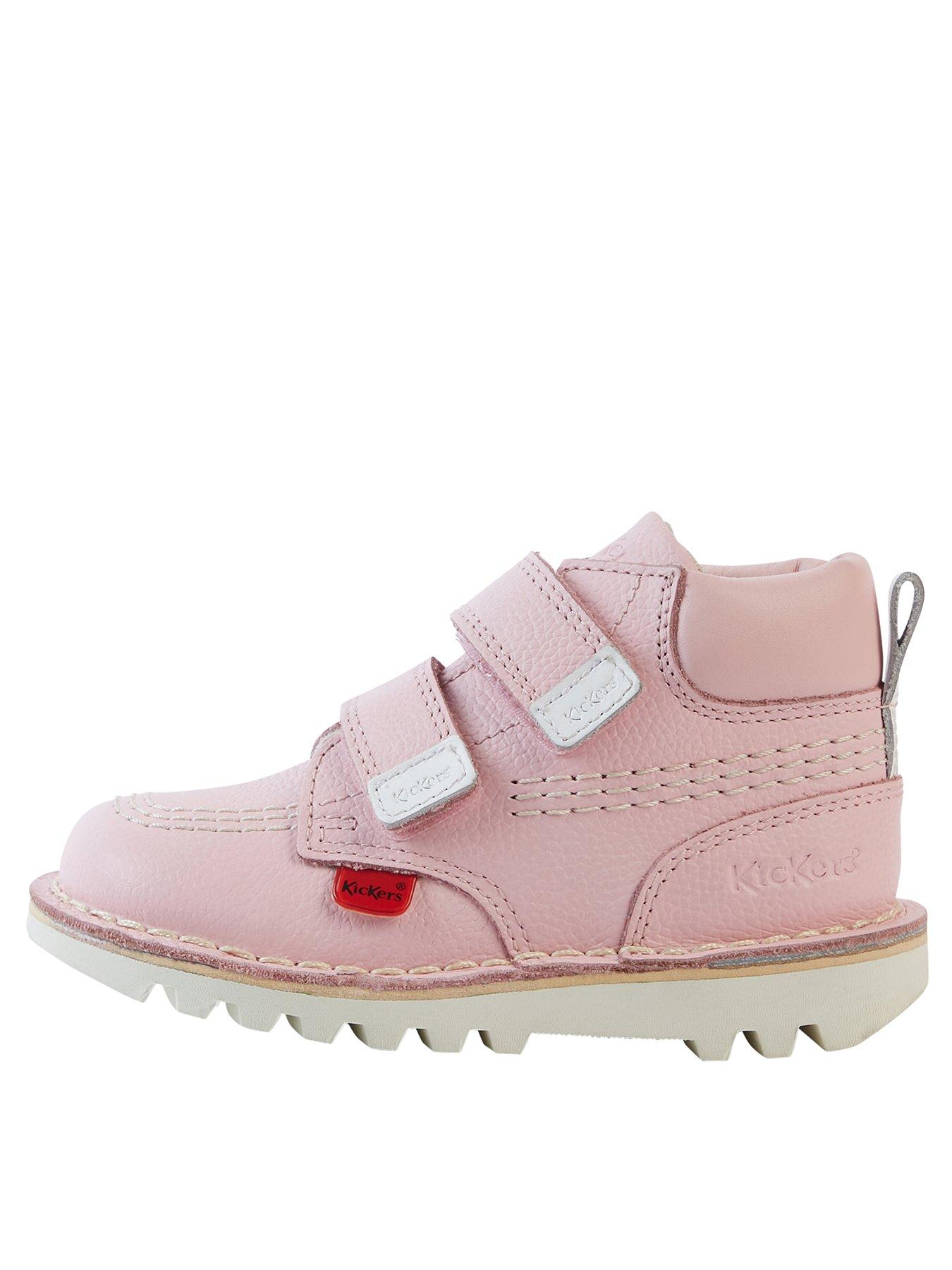 Kick Hi Roll Light Pink Leather Boot Pink