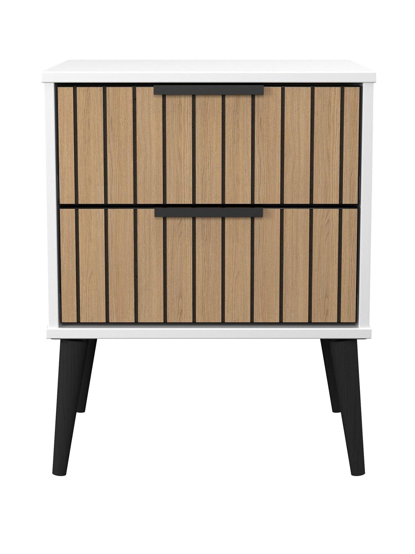 Image 2 of 6 of SWIFT Florida Ready Assembled 2 Drawer Bedside Chest