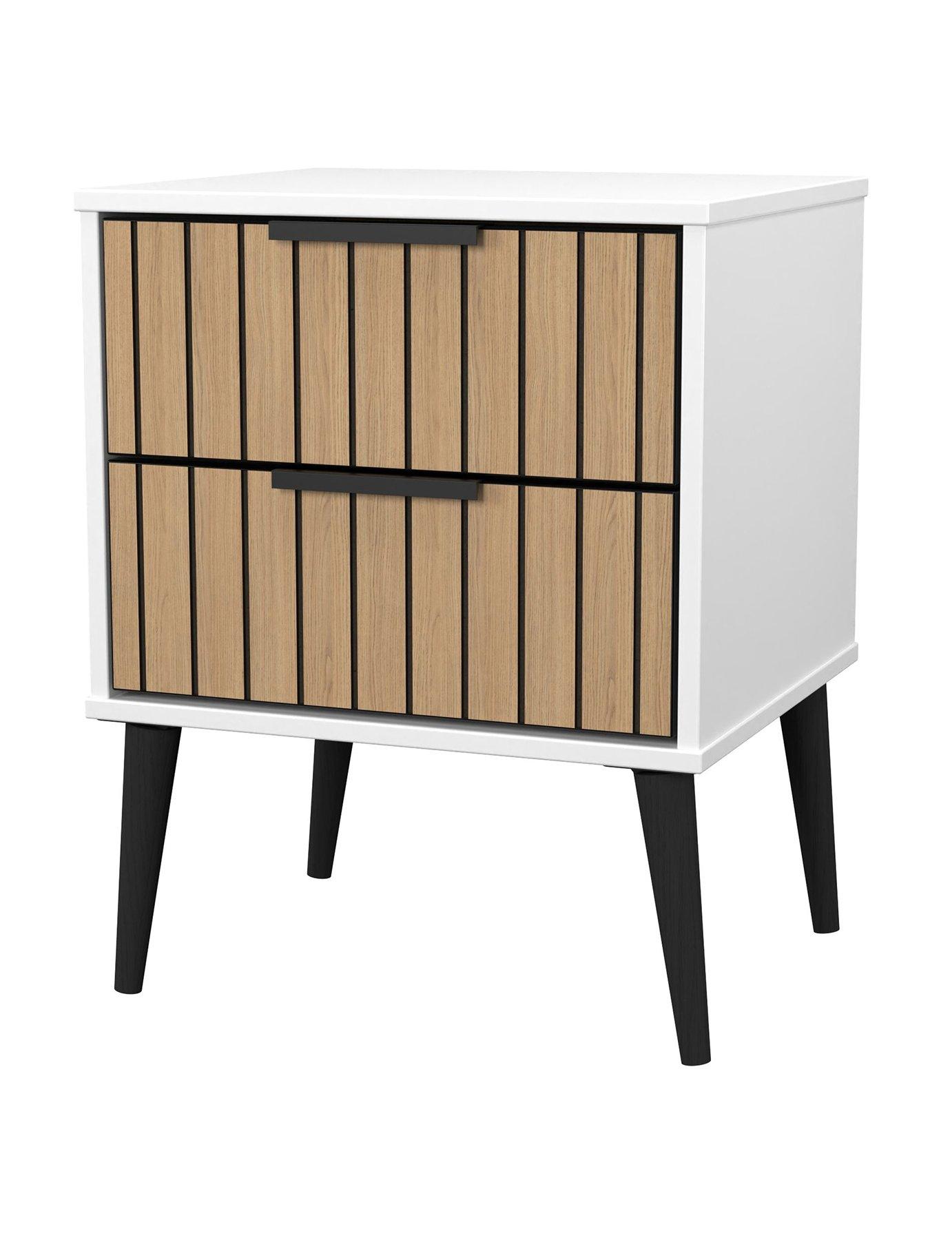 Image 3 of 6 of SWIFT Florida Ready Assembled 2 Drawer Bedside Chest