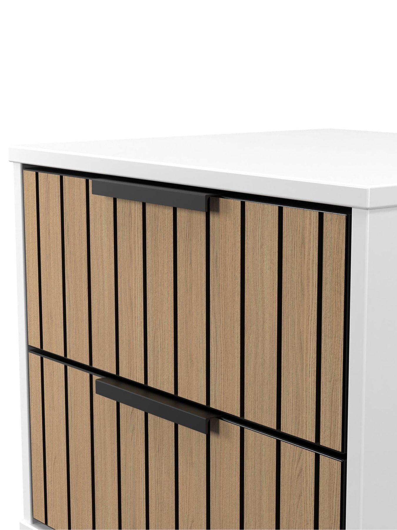 Image 4 of 6 of SWIFT Florida Ready Assembled 2 Drawer Bedside Chest