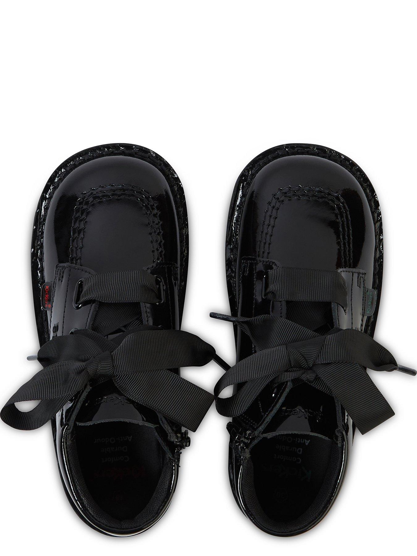 Patent Leather Kids Black Kickers Junior Girls KICKERS GIRLS - Main Image