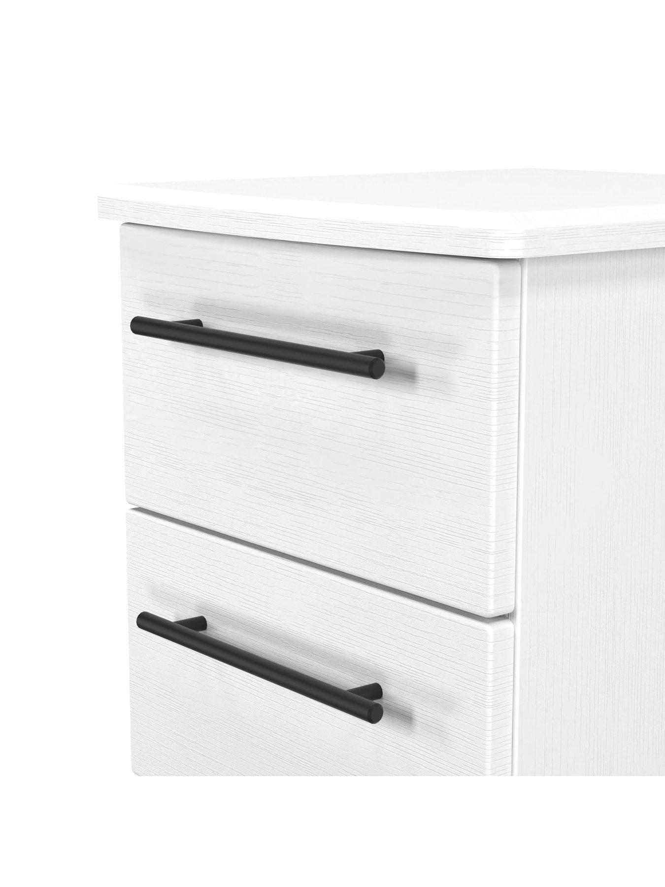 Image 5 of 6 of SWIFT Boston Ready Assembled 3 Drawer Bedside Chest