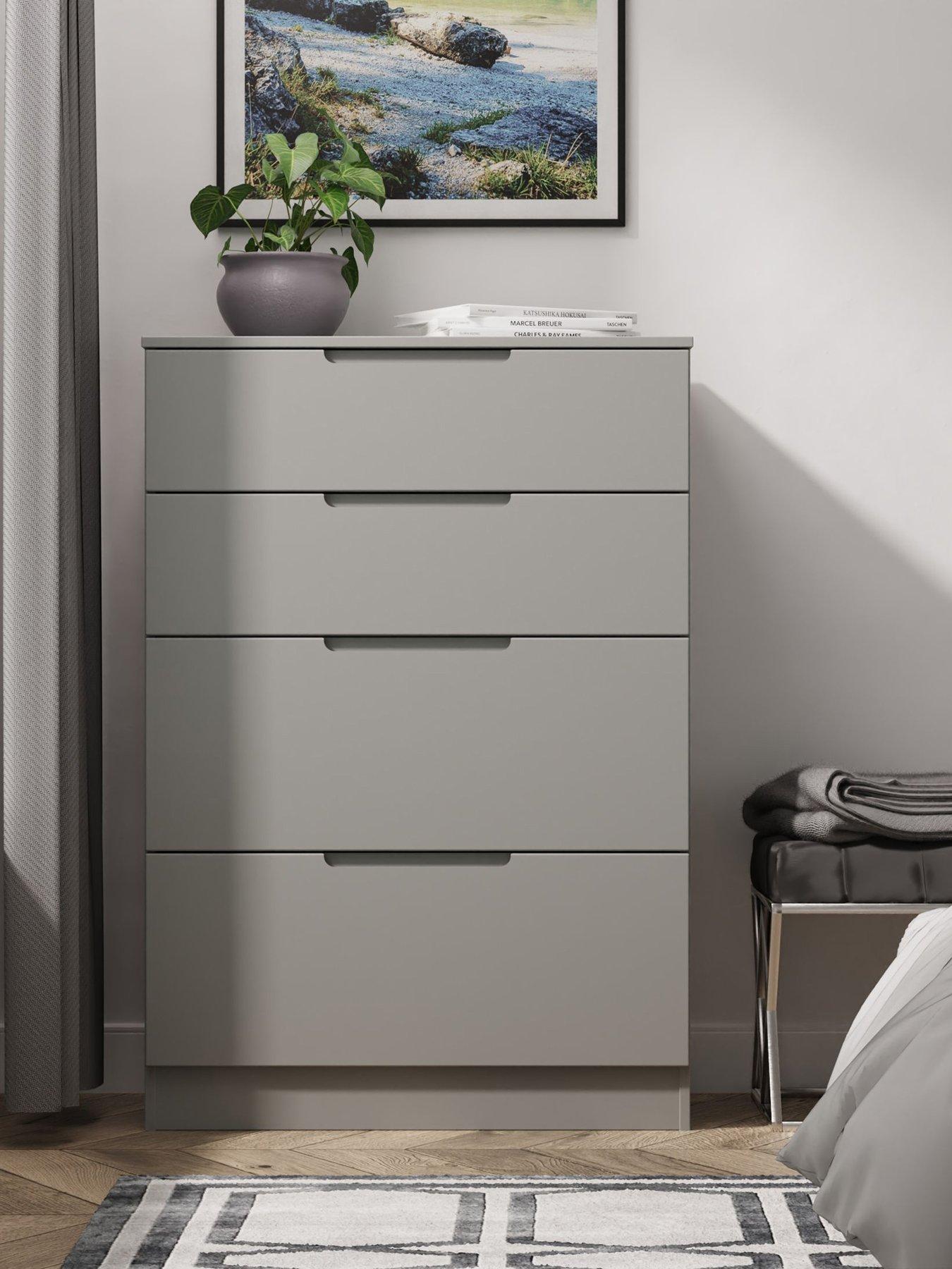 Product photograph of Swift Florence Ready Assembled Deep 4 Drawer Chest from very.co.uk