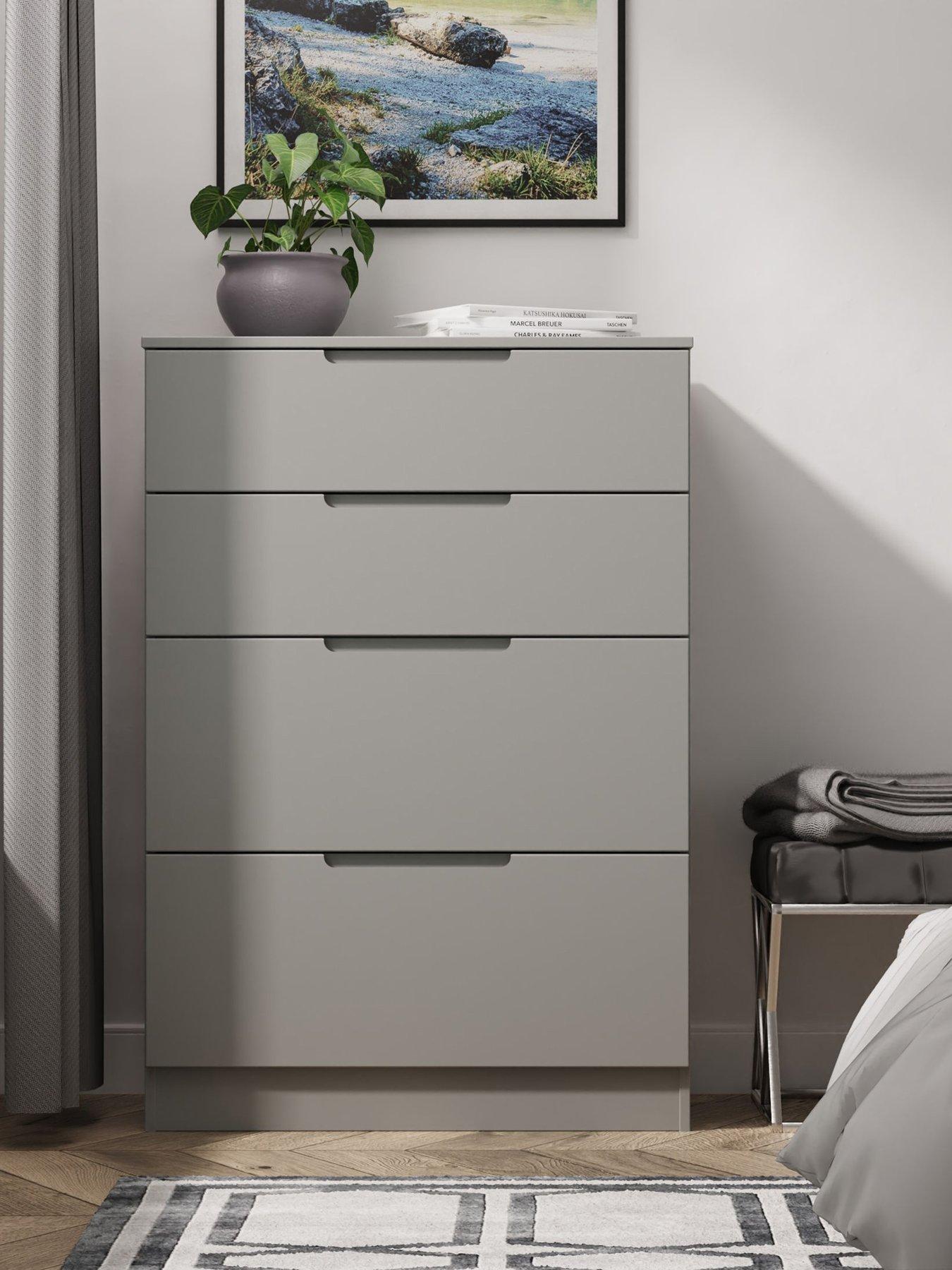 SWIFT Florence Ready Assembled Deep 4 Drawer Chest