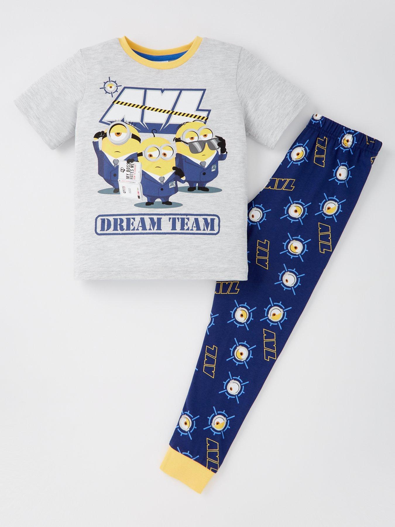 undefined Placeholder Boys Minion Short Sleeve Pyjamas - Multi