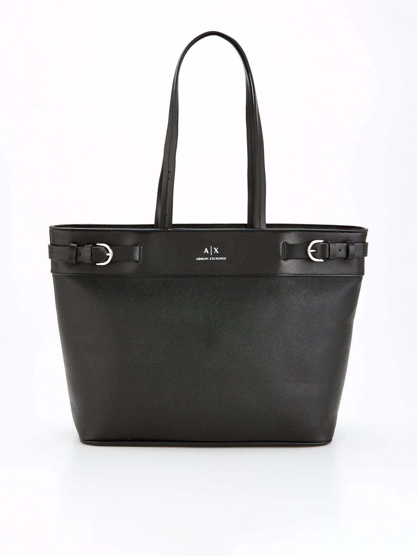 Armani Exchange Buckle Detail Tote Bag Black Very