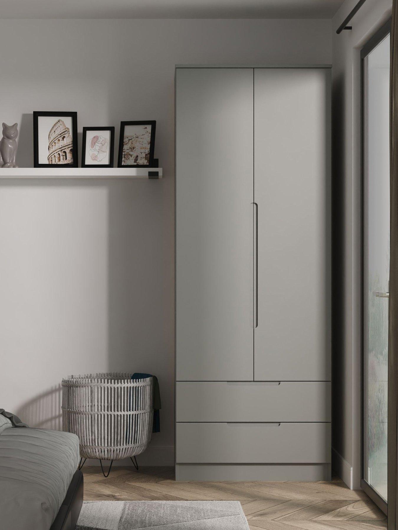 Product photograph of Swift Florence Ready Assembled Tall 2 Door 2 Drawer Wardrobe from very.co.uk