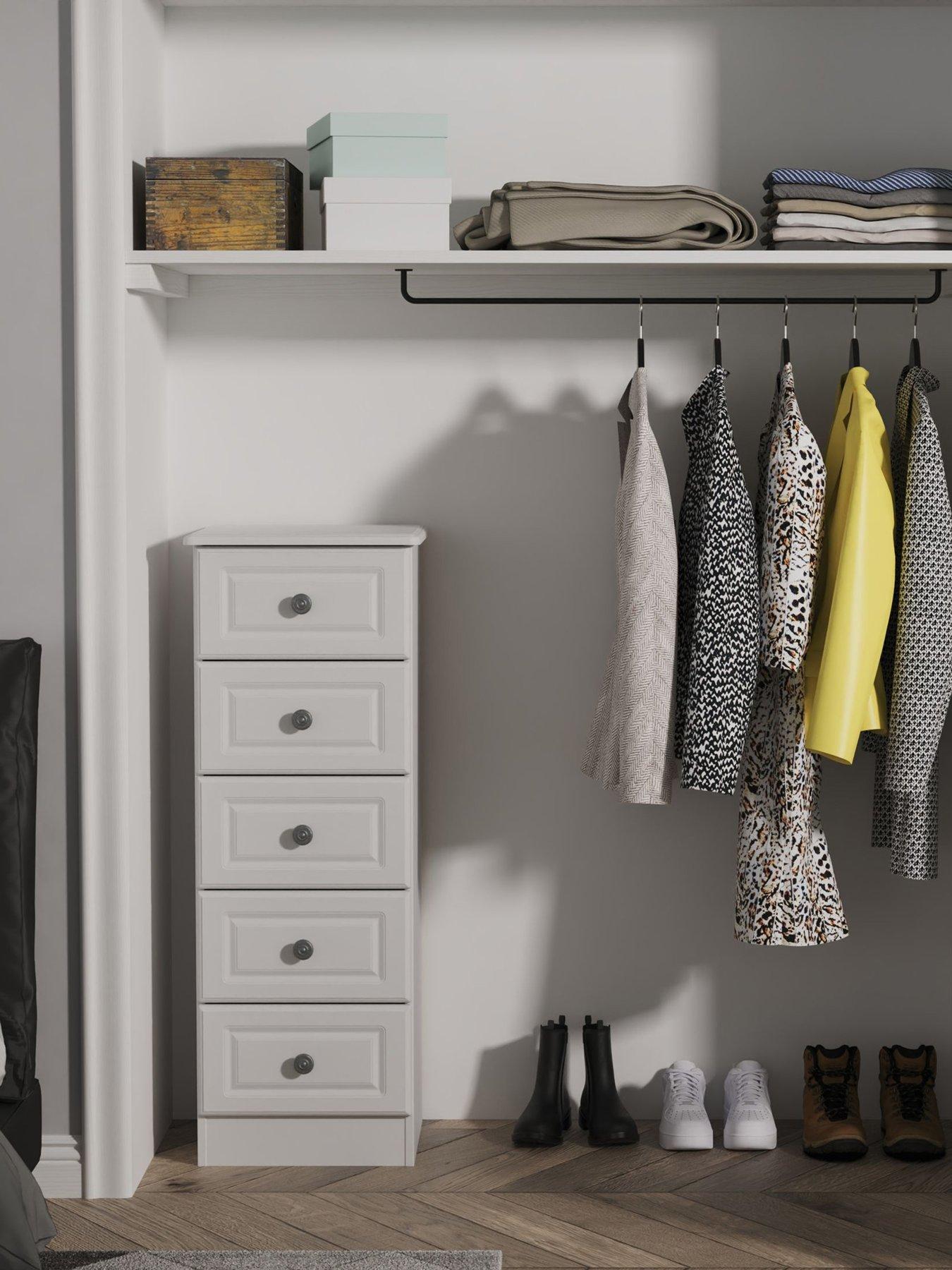 undefined Cambridge Ready Assembled 5 Drawer Tallboy