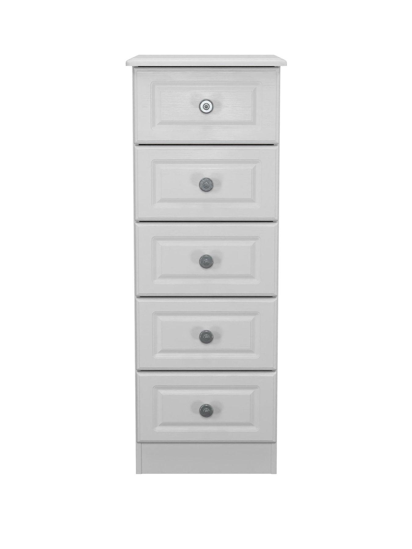 Image 2 of 6 of SWIFT Cambridge Ready Assembled 5 Drawer Tallboy