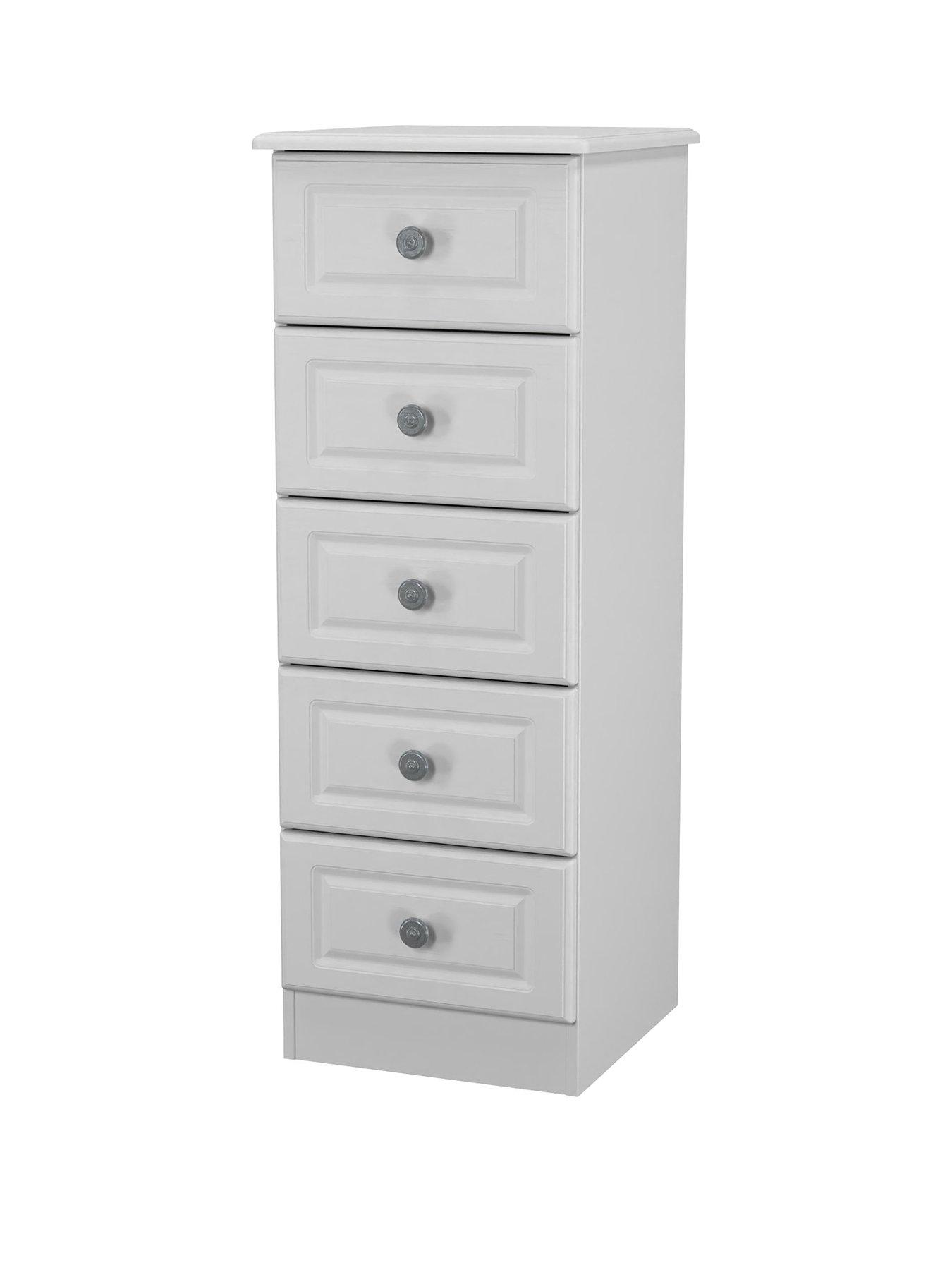 Image 3 of 6 of SWIFT Cambridge Ready Assembled 5 Drawer Tallboy
