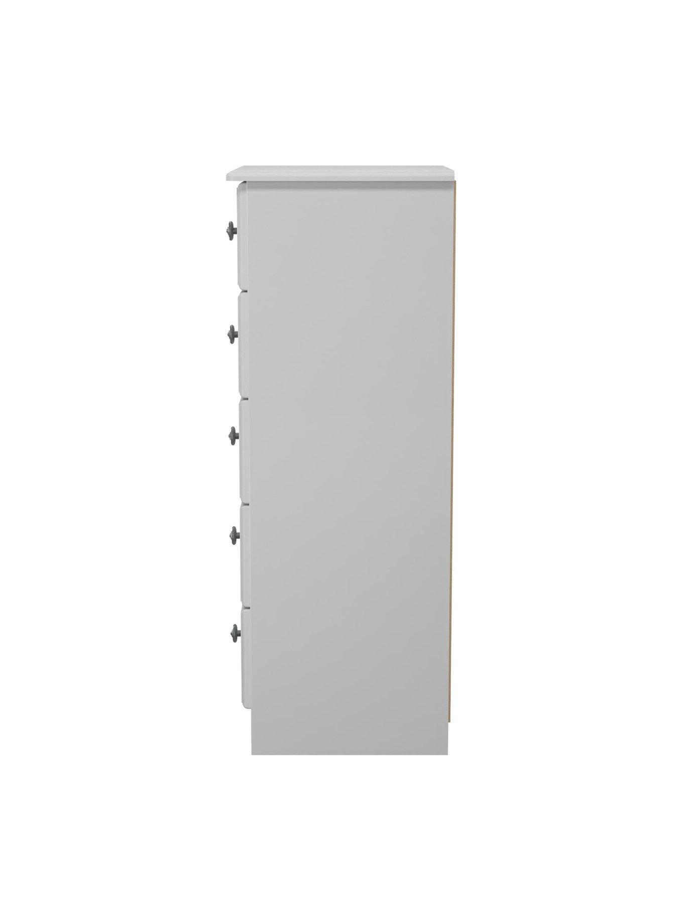 Image 6 of 6 of SWIFT Cambridge Ready Assembled 5 Drawer Tallboy
