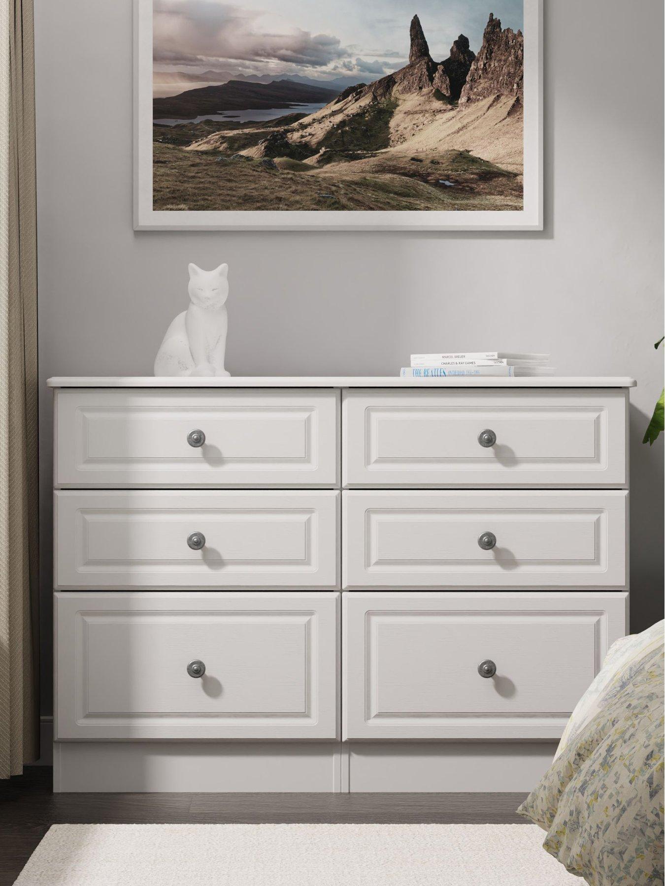 Product photograph of Swift Cambridge Ready Assembled 6 Drawer Wide Chest from very.co.uk