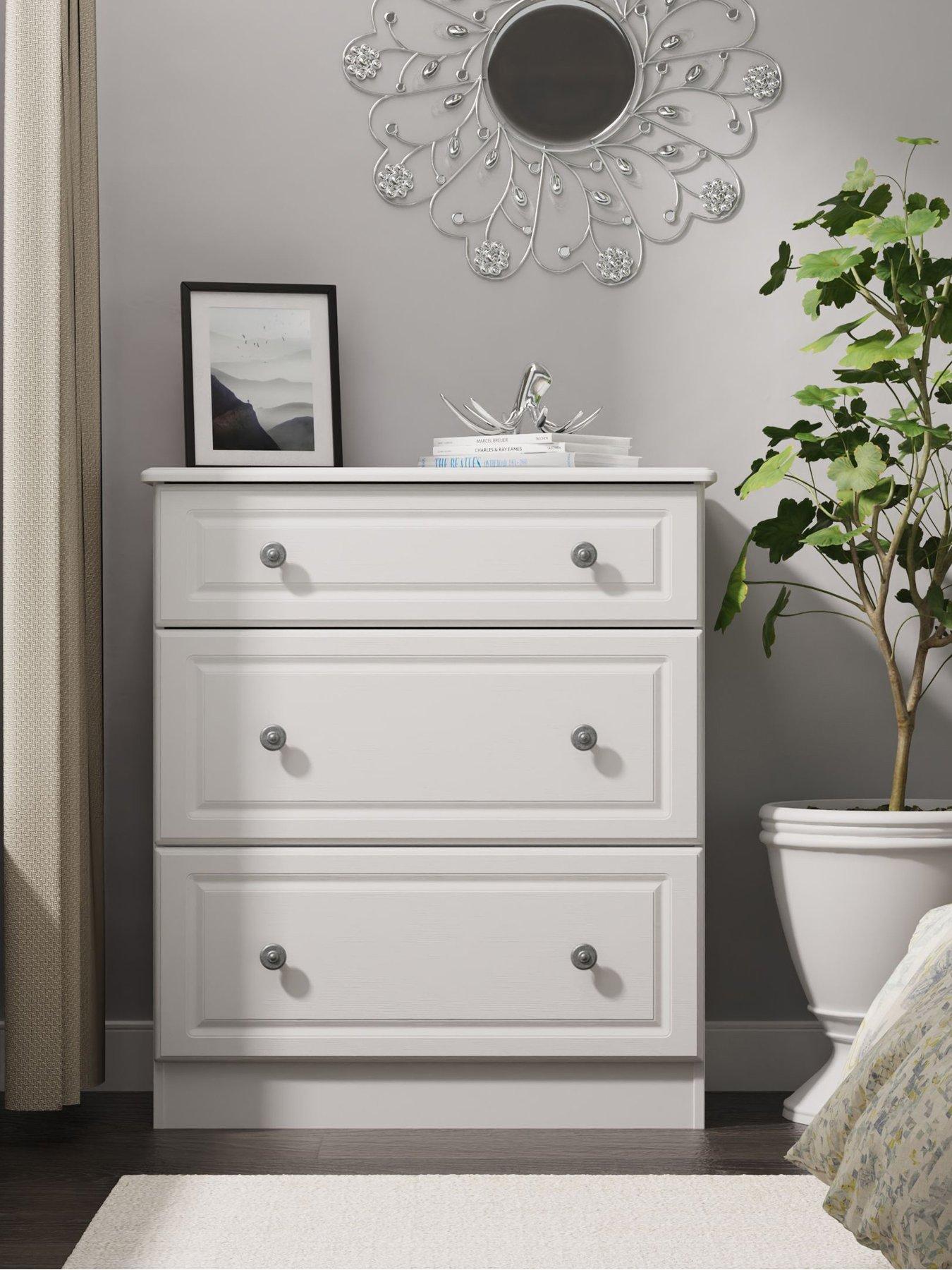 Product photograph of Swift Cambridge Ready Assembled 3 Drawer Chest from very.co.uk