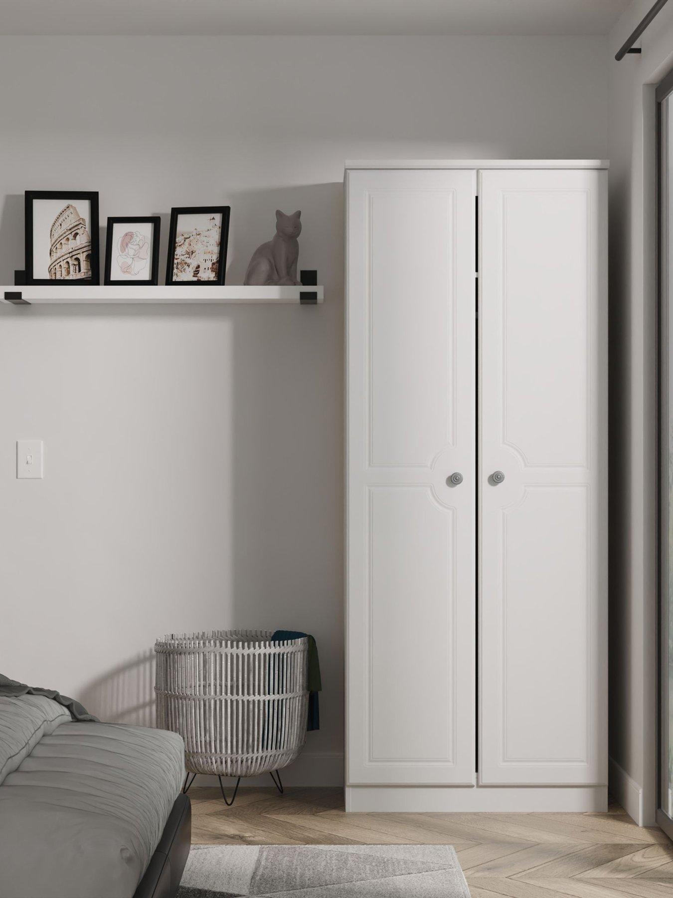 Product photograph of Swift Cambridge Ready Assembled 2 Door Wardrobe from very.co.uk