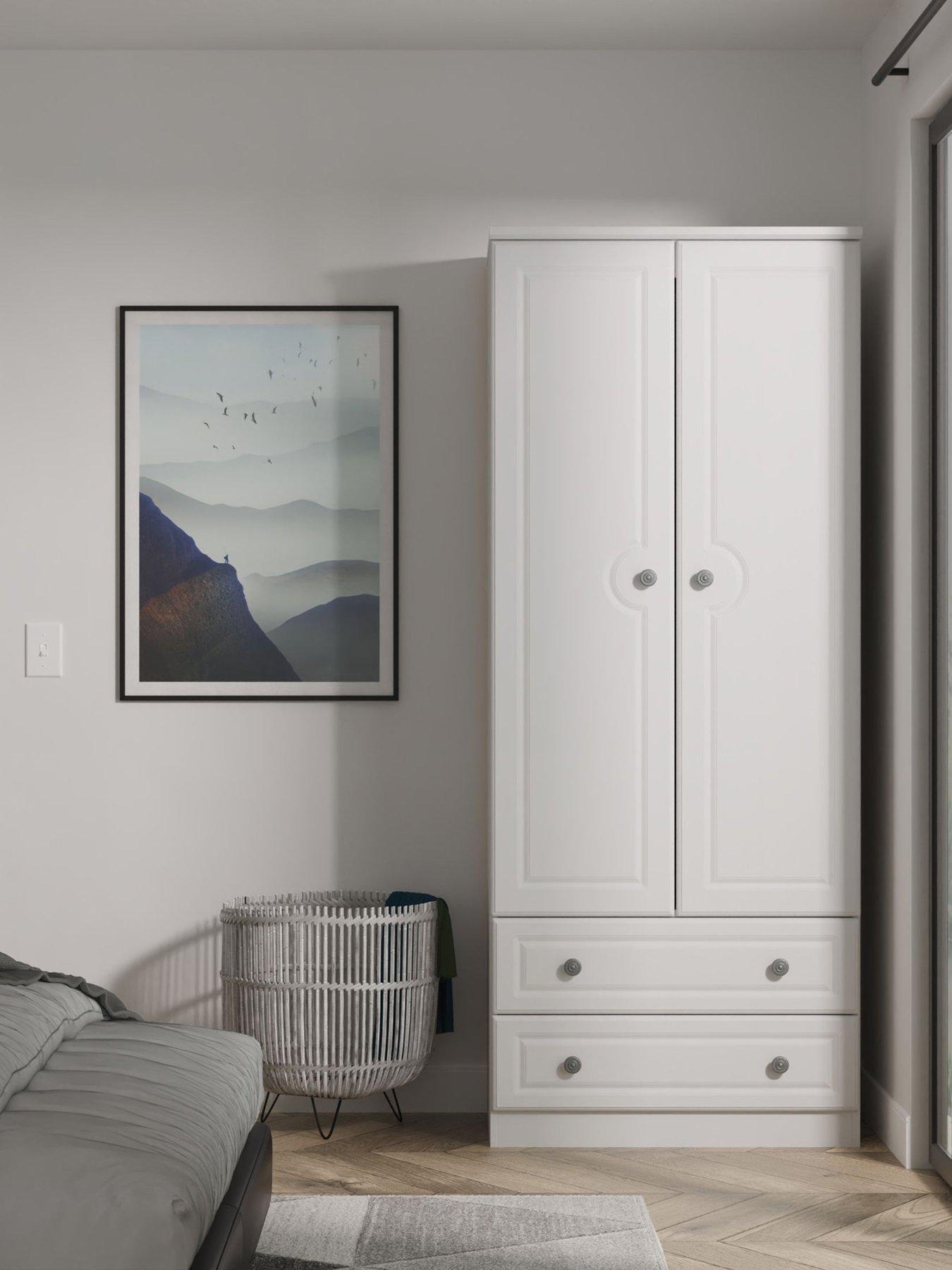 SWIFT Cambridge Ready Assembled 2 Door, 2 Drawer Wardrobe